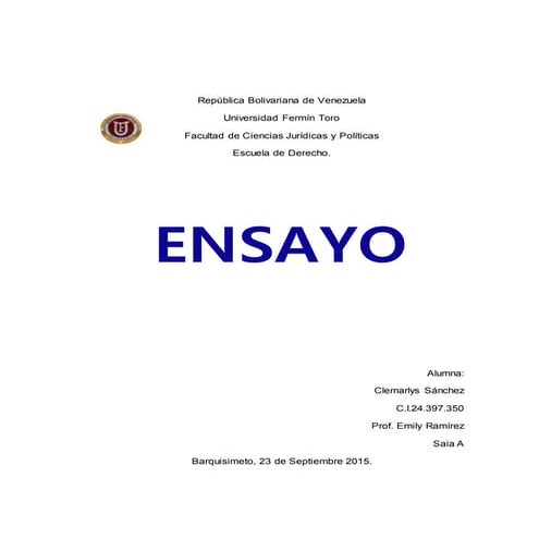 Ensayo el poder.cuidadano