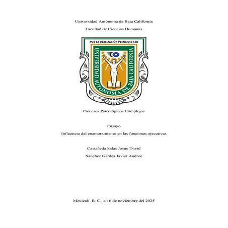 Influencia del enamoramiento en las funciones ejecutivas