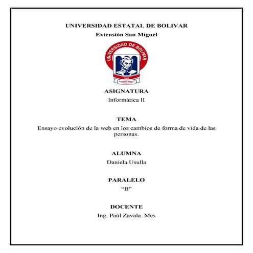 Evolución de la web