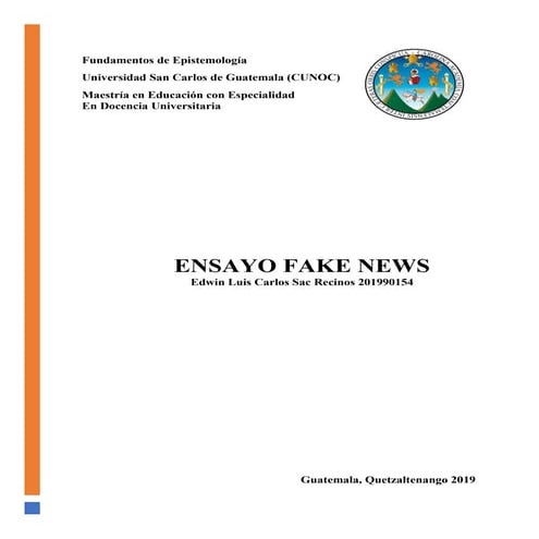 Ensayo Fake News