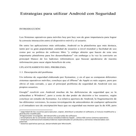 Estrategias para utilizar android con seguridad