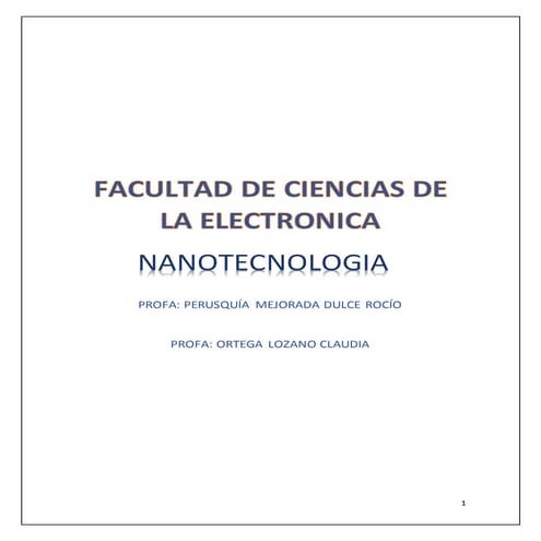 NANOTECNOLOGIA