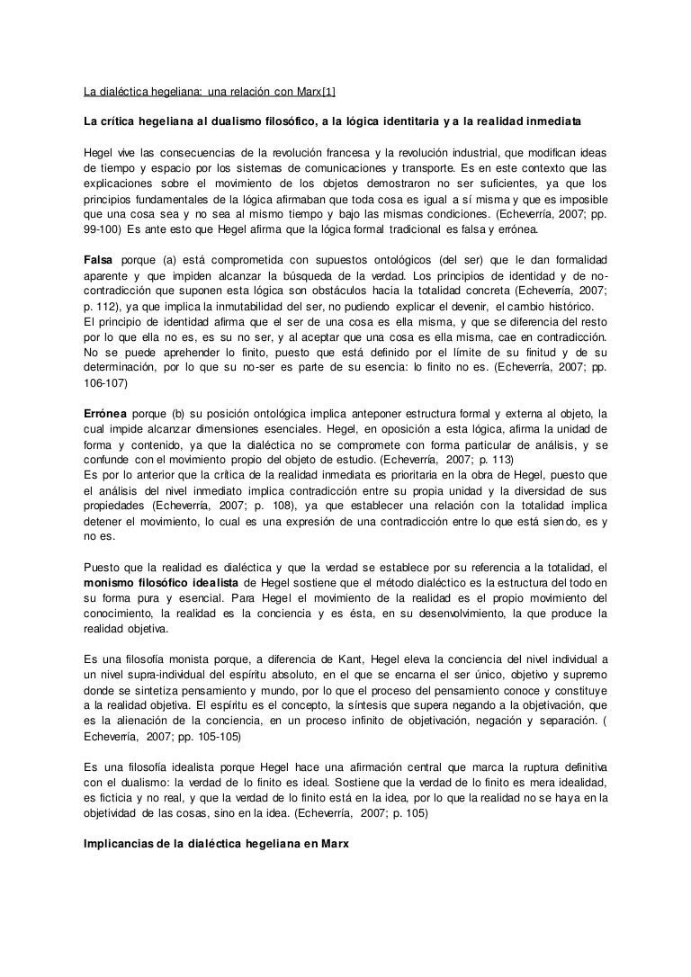 Ensayo Hegel