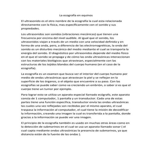 PRINCIPIOS FISICOS DE LA ECOGRAFIA, ONDA Y EFECO PIEZO ELECTRICO | PDF
