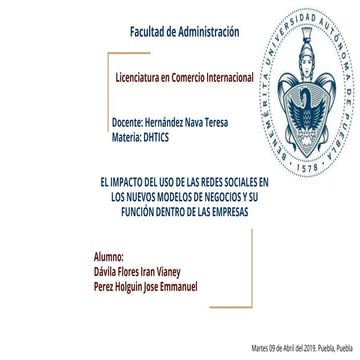 El impacto del uso de las redes sociales en los nuevos modelos de negocios y ...