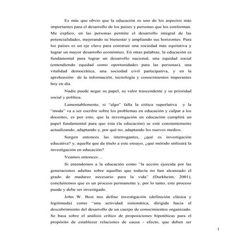 El Problema del Método