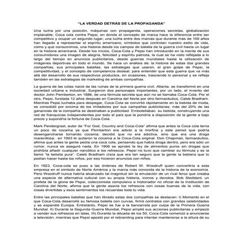 Ensayo la guerra de las colas