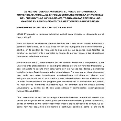 Ensayo lina vargas michelena