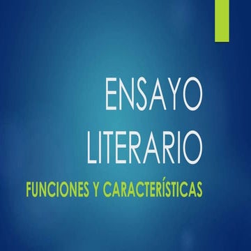 Ensayo literario