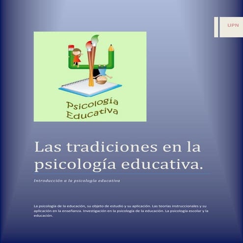 ENSAYO INTRODUCCION A LA PSICOLOGIA EDUCATIVA