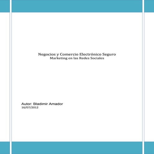 Ensayo marketing redes social