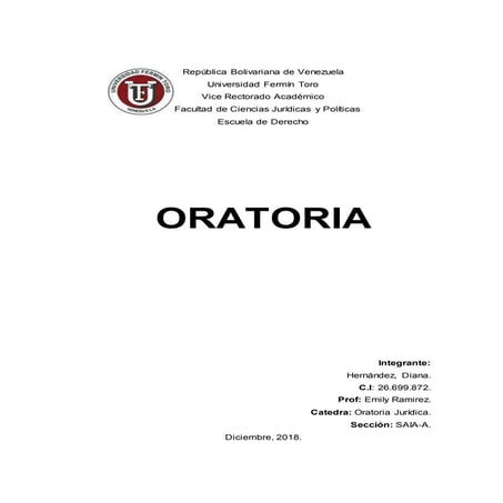 Ensayo Oratoria Jurídica