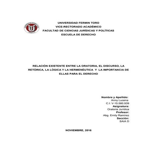 Oratoria Jurídica. Saia D