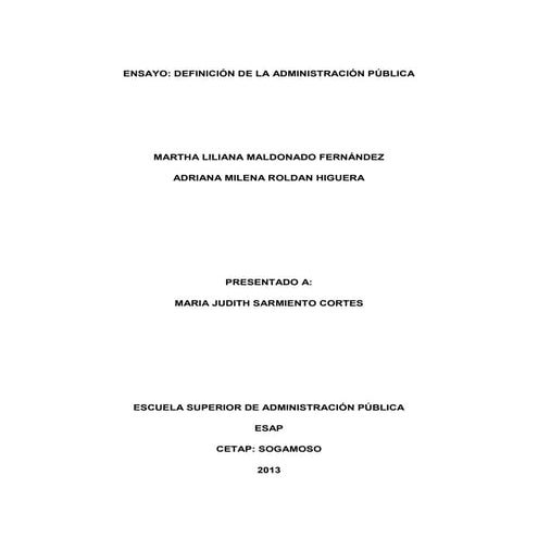 Ensayo pensamiento administrativo