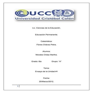 Educación Permanente.