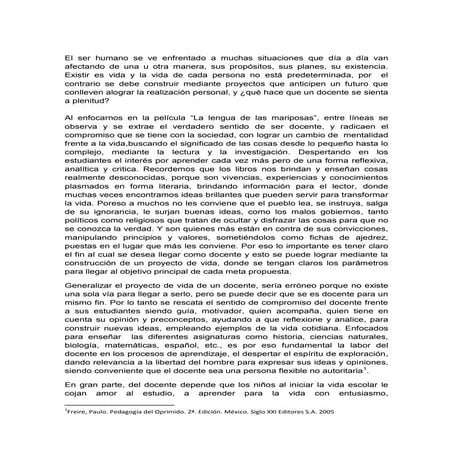 Ensayo proyecto de vida