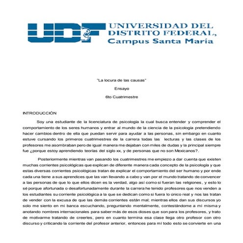 Ensayo psicopatología 6 to