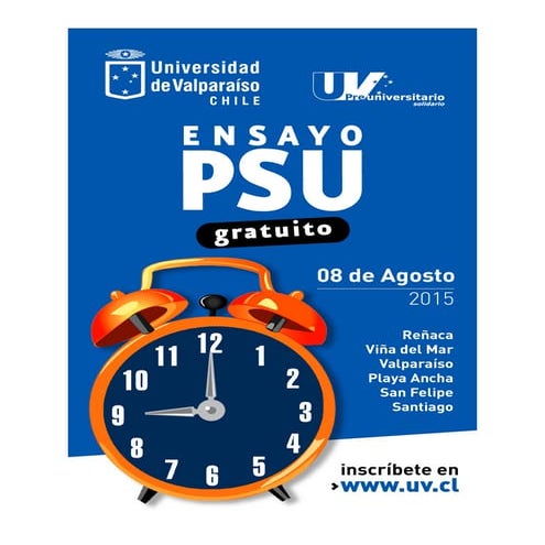 Ensayo psu 2015 uv
