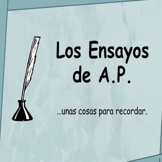 Ensayos ap