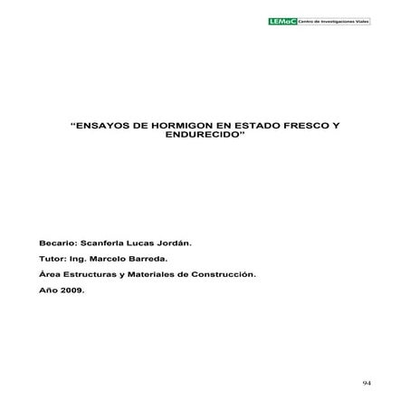 Ensayos del concreto