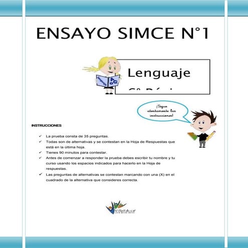 Ensayo simce n lenguaje sexto