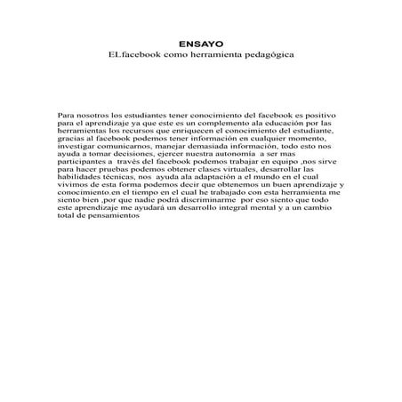 Conclusion de facebook | DOCX