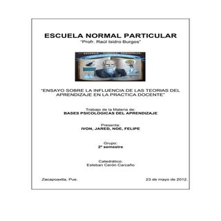 Ensayo sobre la influencia de las t...