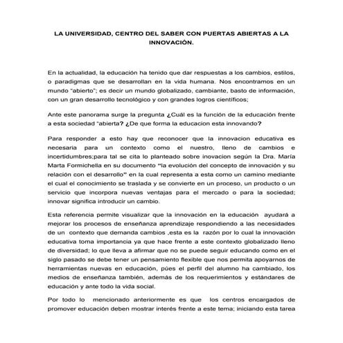 Ensayo sobre la universidad digital