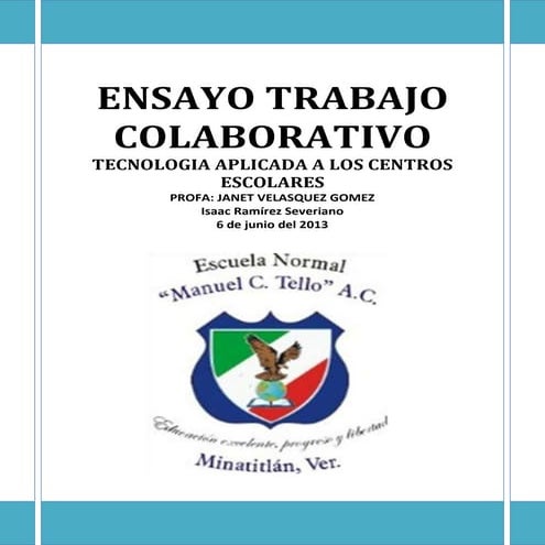 Ensayo sore el trabajo colavorativo