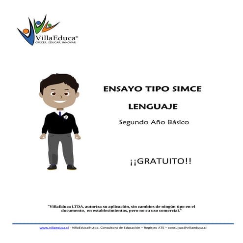 Ensayo tipo simce_lenguaje_2_basico_gratuito