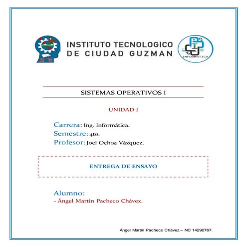Conclusiones de Unidad 1 - Sistemas Operativos.