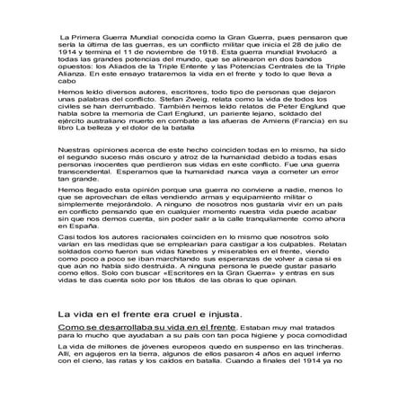 Ensayo united kingdom