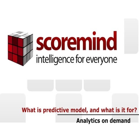 What is a predictive model and what is it for