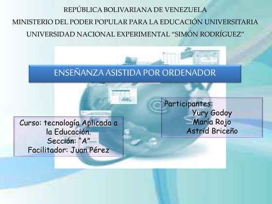 Enseñanza Asistida por  Ordenador