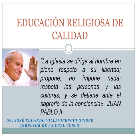 Educación religiosa con calidad