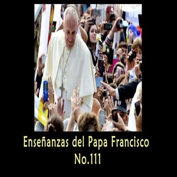 Enseñanzas del papa francisco no.111
