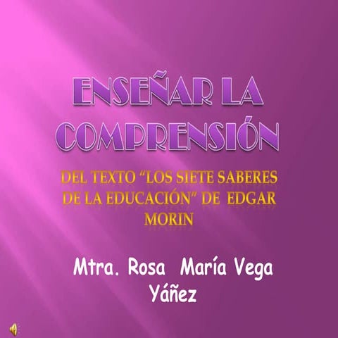 Enseñar la comprensión