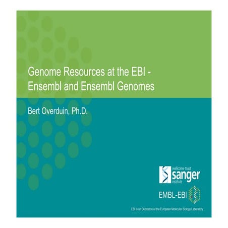 Genome resources at EMBL-EBI: Ensembl and Ensembl Genomes