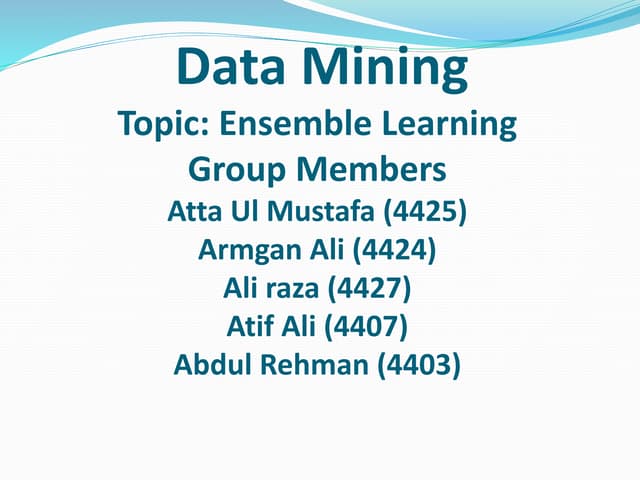 Ensemble learning