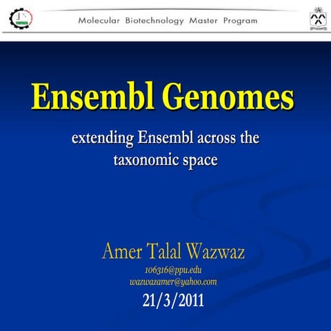 Ensembl genome
