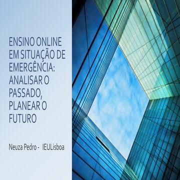 Ensino online em situacao de emergencia: passado e futuro