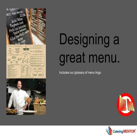 Ensure your-menus-look-great