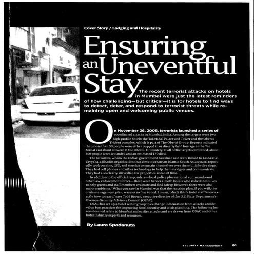 Ensuring an Uneventful Stay