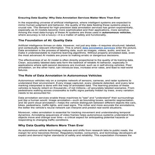 Ensuring Data Quality_ Why Data Annotation Services Matter More Than Ever.docx
