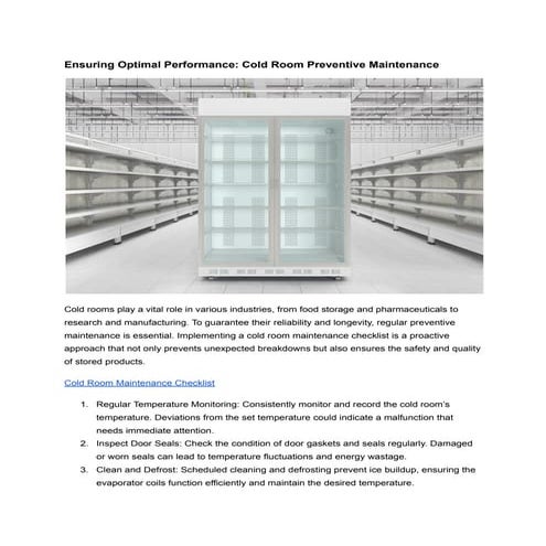 Ensuring Optimal Performance_ Cold Room Preventive Maintenance .pdf