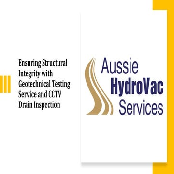 Ensuring Structural Integrity with Geotechnical Testing Service and CCTV Drai...