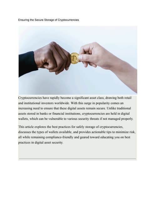 Secure Storage of Cryptocurrencies (2025 Ultimate Guide A to Z) | Skyriss