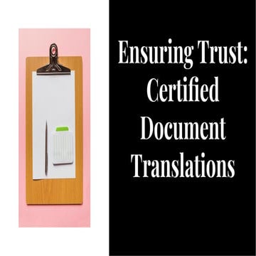 A guide for certified translation | PDF