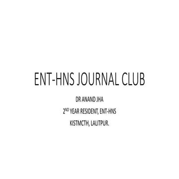 ENT-HNS JOURNAL CLUB septoplasty in com.pptx