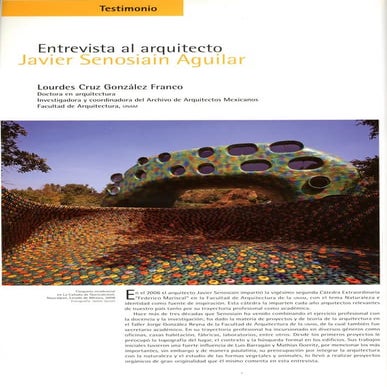 Entrevista a Javier Senosiain